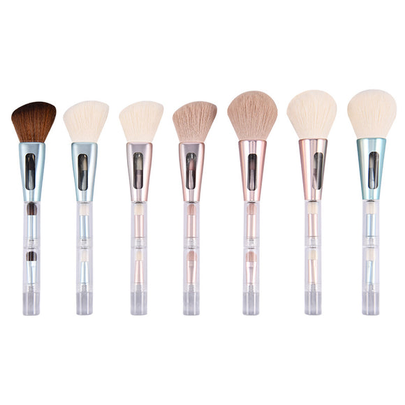 Kit de Brochas de Maquillaje 4 en 1 Portátil
