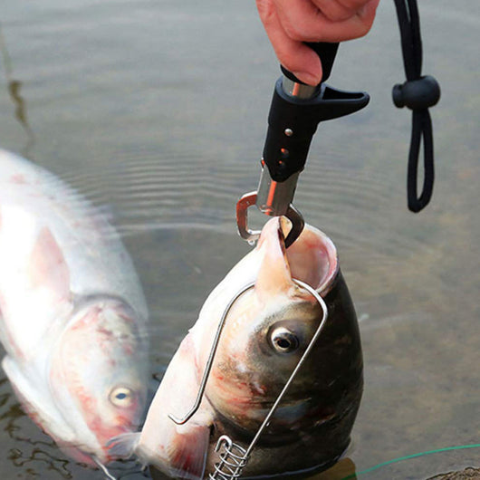 Pinza de Control de Peces Acero Inoxidable con Doble Hebilla - Herramienta Profesional de Pesca - Image 11