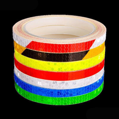 Cinta Reflectante Fluorescente para Ruedas de Bicicleta - 8M de Seguridad - Image 9