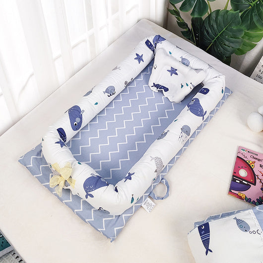 Cuna Portátil Plegable con Colchón Extraíble y Lavable para Recién Nacidos - Image 12