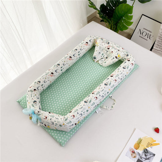 Cuna Portátil Plegable con Colchón Extraíble y Lavable para Recién Nacidos - Image 18