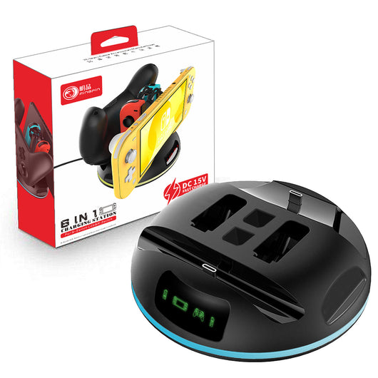 Cargador para Switch con Controles Joy-Con Izquierdo y Derecho - Mango Pequeño y Pro