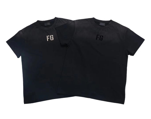 Camiseta Estampada de Manga Corta Wealthy Flocking - Estilo High Street - Image 2