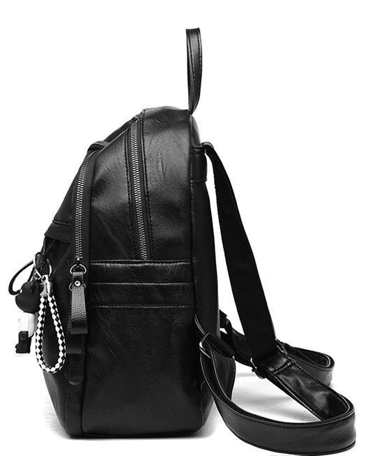 Mochila de Cuero PU Capacidad Grande - Bolsa Escolar y de Viaje - Image 5