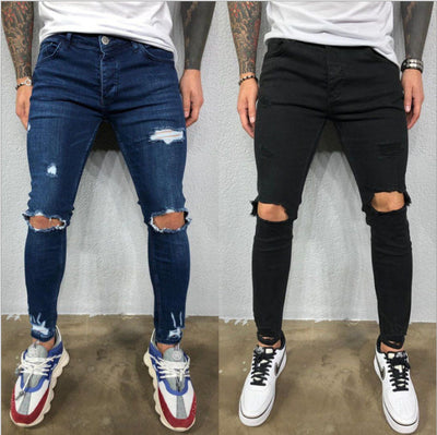 Jeans Rotos Elásticos con Diseño Desgarrado - Estilo Urbano Trendy - Image 8