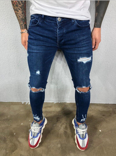 Jeans Rotos Elásticos con Diseño Desgarrado - Estilo Urbano Trendy - Image 10