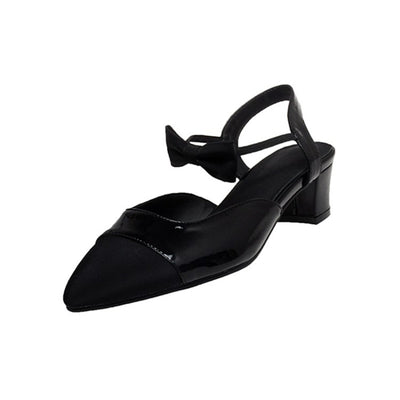Tacones Chunky Bicolor con Punta Afilada y Altura Media - Image 12