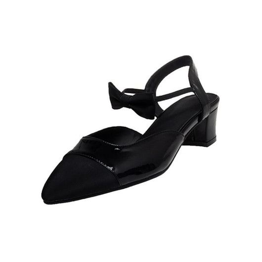 Tacones Chunky Bicolor con Punta Afilada y Altura Media - Image 12
