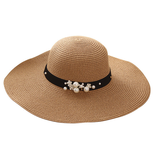 Sombrero de Playa para Mujer con Ala Ancha, Diseño Elegante, Plegable y Protección Solar - Image 5