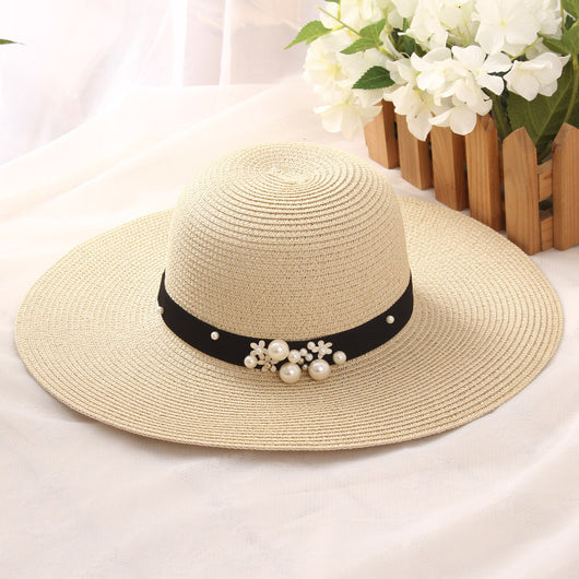 Sombrero de Playa para Mujer con Ala Ancha, Diseño Elegante, Plegable y Protección Solar - Image 3