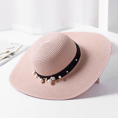 Sombrero de Playa para Mujer con Ala Ancha, Diseño Elegante, Plegable y Protección Solar - Image 4