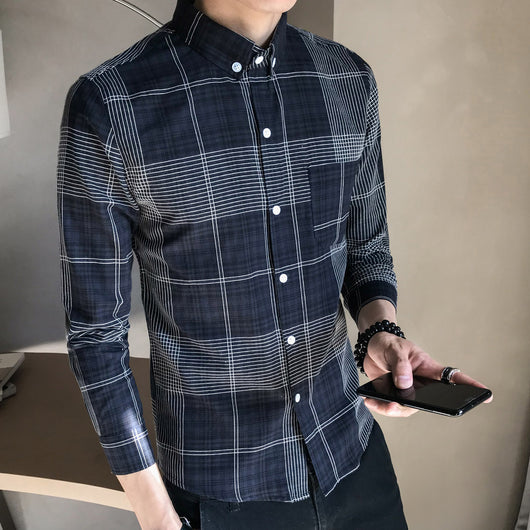 Camisa de Cuadros Manga Larga para Joven en Algodón Premium - Image 11