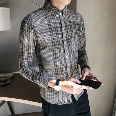 Camisa de Cuadros Manga Larga para Joven en Algodón Premium - Image 10