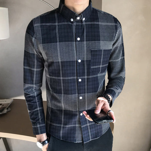 Camisa de Cuadros Manga Larga para Joven en Algodón Premium - Image 3