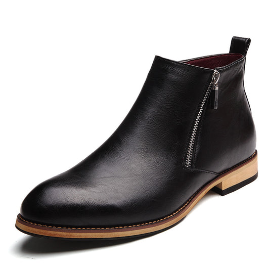 Botas Cortas Puntiagudas para Hombre - Estilo Británico Casual