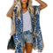 Kimono Blusa Playera Bali con Pompones - Estilo Playa Resort
