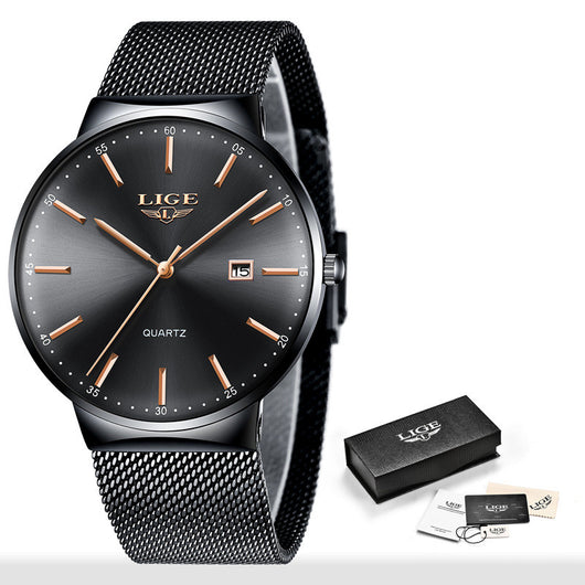 Reloj Deportivo Ultra Delgado con Correa Mesh Impermeable - Image 12