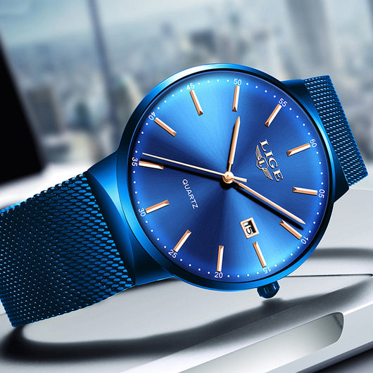 Reloj Deportivo Ultra Delgado con Correa Mesh Impermeable - Image 8