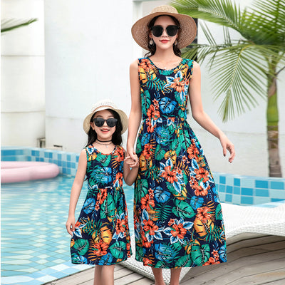 Conjunto Playero para Mamá e Hija: Falda Larga y Top - Image 6