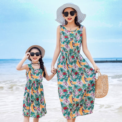 Conjunto Playero para Mamá e Hija: Falda Larga y Top - Image 4