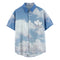 Embroidered Couple T-Shirt Love Casual Floral Short Sleeve Style
