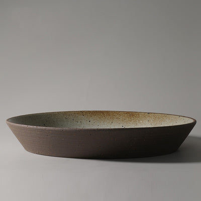 Plato Japonés de Cerámica Artesanal con Diseño Geométrico - Image 4