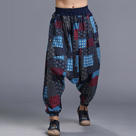 Pantalones Estampados Holgados para Hombre - Diseño Floral Yonago - Image 8