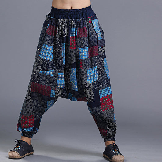 Pantalones Estampados Holgados para Hombre - Diseño Floral Yonago - Image 5