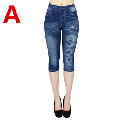 Leggins Capri Efecto Denim - Comodidad y Estilo - Image 9