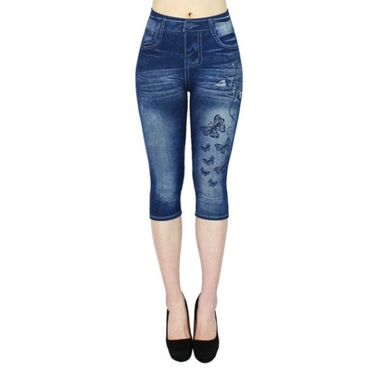 Leggins Capri Efecto Denim - Comodidad y Estilo - Image 13