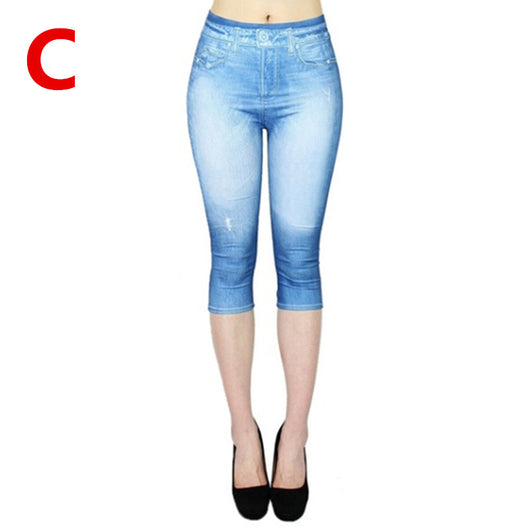 Leggins Capri Efecto Denim - Comodidad y Estilo - Image 16