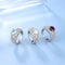 Anillo de Cristal Natural con Gemas Auténticas