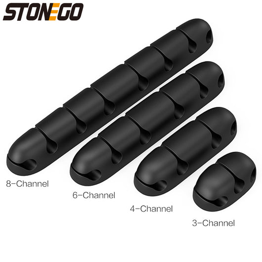 Organizador de Cables de Silicona para Escritorio - Gestor de Cables y Enchufes - Image 6