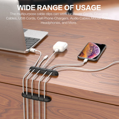 Organizador de Cables de Silicona para Escritorio - Gestor de Cables y Enchufes - Image 7