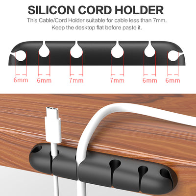 Organizador de Cables de Silicona para Escritorio - Gestor de Cables y Enchufes - Image 8