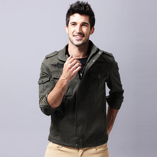 Chaqueta Militar Táctica de Algodón para Hombre - Talla Grande Estilo Casual Europeo - Image 14
