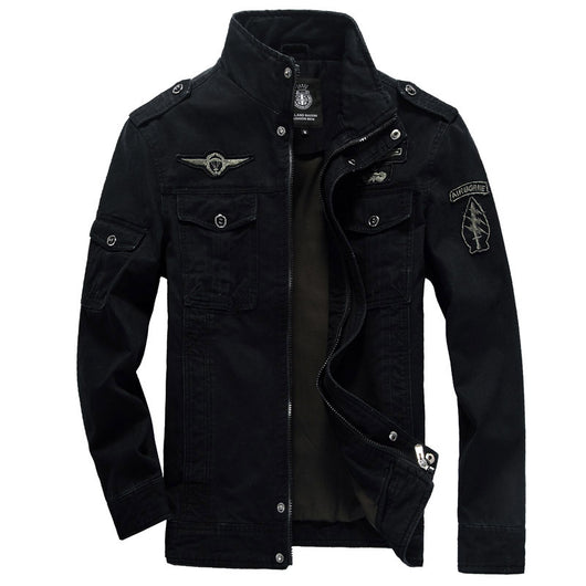 Chaqueta Militar Táctica de Algodón para Hombre - Talla Grande Estilo Casual Europeo - Image 4