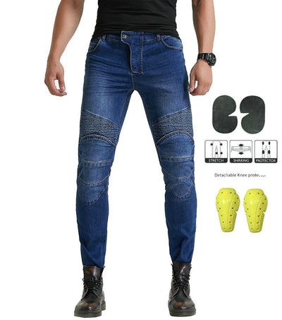 Pantalones de Motociclista Resistentes a Caídas - Jeans Rectos para Carreras - Image 21