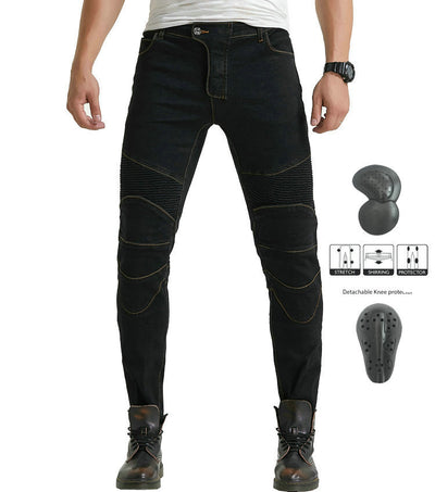 Pantalones de Motociclista Resistentes a Caídas - Jeans Rectos para Carreras - Image 20