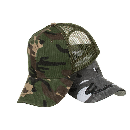 Gorra de Béisbol con Malla Camuflaje