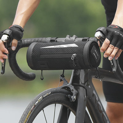 Bolsa Frontal para Bicicleta Rock Brothers - Soporte en Tubo Diagonal para Bici de Montaña y Ruta