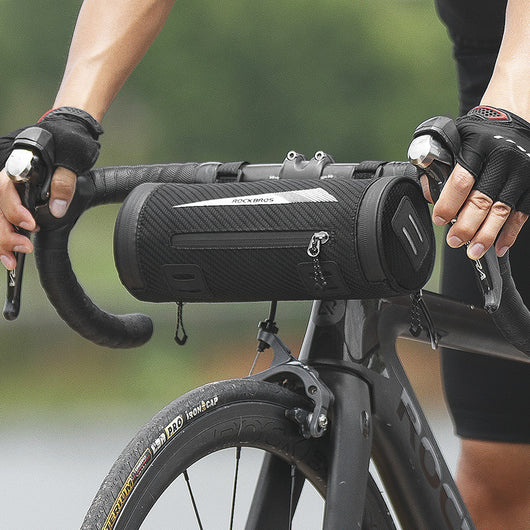 Bolsa Frontal para Bicicleta Rock Brothers - Soporte en Tubo Diagonal para Bici de Montaña y Ruta