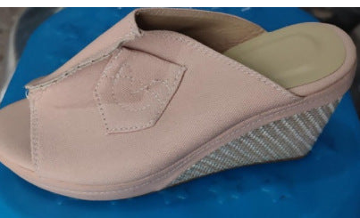Sandalias Cuña Denim Boca de Pez con Plataforma para Mujer - Image 8