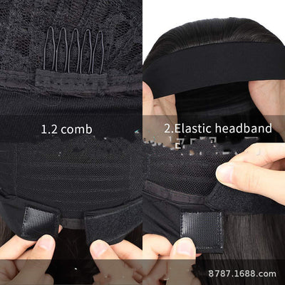 Turbante Elegante con Peluca Integrada - Volumen Explosivo para Cabello Afro - Image 6