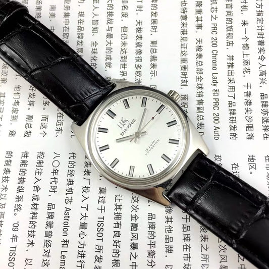 Reloj Mecánico Old Shanghai 7120 Cuerda Manual Acero Inoxidable Vintage Resistente a Golpes - Image 2