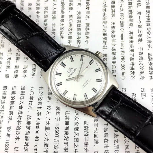 Reloj Mecánico Old Shanghai 7120 Cuerda Manual Acero Inoxidable Vintage Resistente a Golpes - Image 2