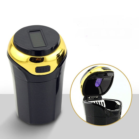 Cenicero Solar Portátil para Auto con Luz LED y Diseño Desmontable - Image 9