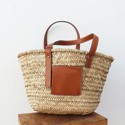 Bolsa Femenina Estilo Canasta de Compras