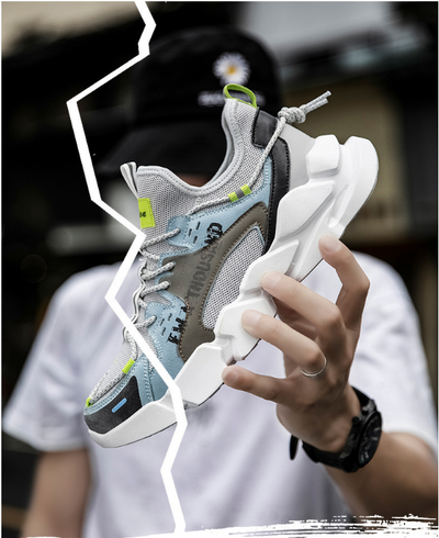 Zapatos Deportivos Casuales para Hombre Malla Transpirable Estilo Coreano con Detalles Reflectantes - Image 10