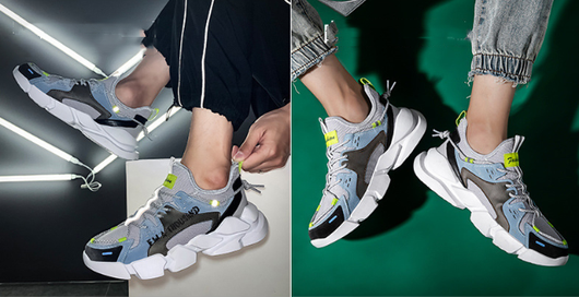 Zapatos Deportivos Casuales para Hombre Malla Transpirable Estilo Coreano con Detalles Reflectantes - Image 8